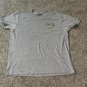 Salty Crew Yellowfin Tuna Graphic T-Shirt Large Gray